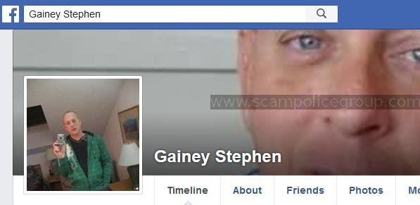 419 Scam/Romance Scam/Phishing: STEPHEN GAINEY